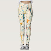 70s 60s Psychedelic Hippy Retro Hip Leggings (Voorkant)
