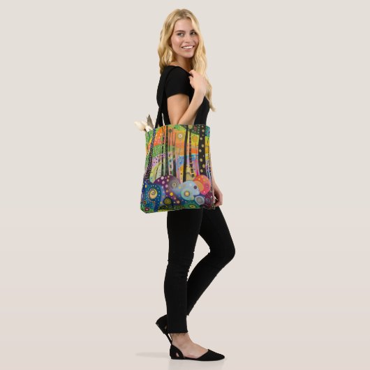 70s 60s Psychedelic Hippy Retro Hip Tote Bag (Op model)