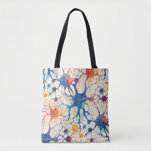 70s 60s Psychedelic Hippy Retro Hip Tote Bag (Voorkant)