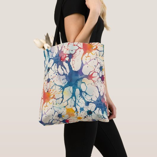 70s 60s Psychedelic Hippy Retro Hip Tote Bag (Dichtbij)