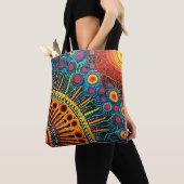 70s 60s Psychedelic Hippy Retro Hip Tote Bag (Dichtbij)
