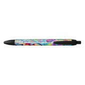 70s 60s Psychedelic Hippy Retro Hip Zwarte Inkt Pen (Achterkant)