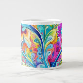 70s 60s Psychedelische Hippie Retro Hip Grote Koffiekop (Voorkant)