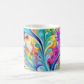70s 60s Psychedelische Hippie Retro Hip Koffiemok (Center)