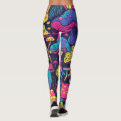 70s 60s Psychedelische Hippie Retro Hip Leggings (Achterkant)