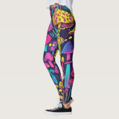 70s 60s Psychedelische Hippie Retro Hip Leggings (Links)
