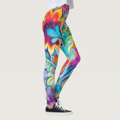 70s 60s Psychedelische Hippie Retro Hip Leggings (Rechts)