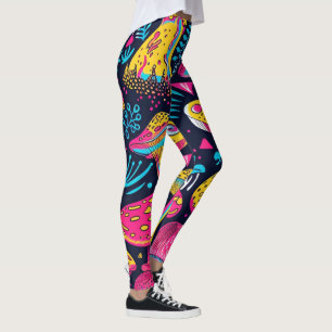 70s 60s Psychedelische Hippie Retro Hip Leggings