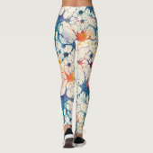 70s 60s Psychedelische Hippie Retro Hip Leggings (Achterkant)
