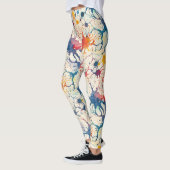 70s 60s Psychedelische Hippie Retro Hip Leggings (Links)