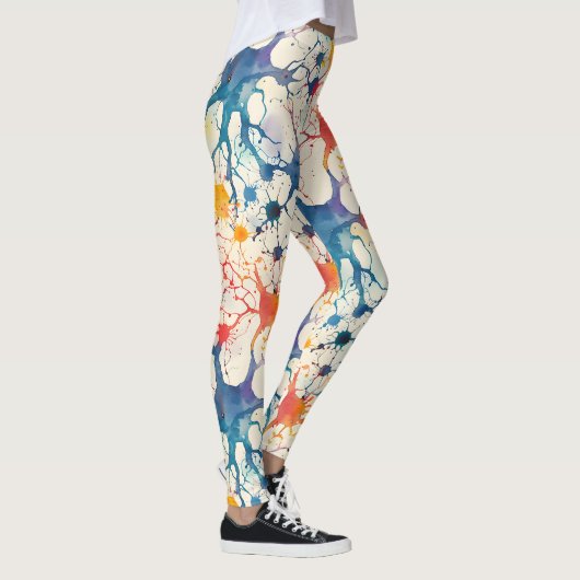 70s 60s Psychedelische Hippie Retro Hip Leggings (Rechts)