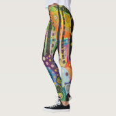 70s 60s Psychedelische Hippie Retro Hip Leggings (Links)