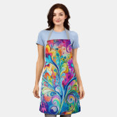 70s 60s Psychedelische Hippie Retro Hip Schort (Gedragen)