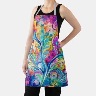 70s 60s Psychedelische Hippie Retro Hip Schort