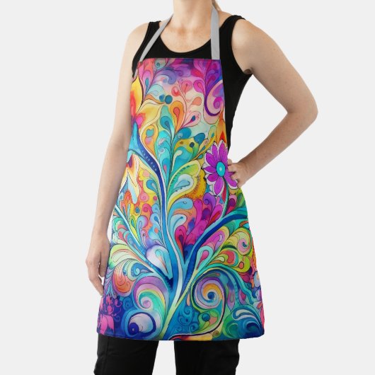 70s 60s Psychedelische Hippie Retro Hip Schort (Insitu)