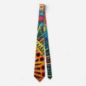70s 60s Psychedelische Hippie Retro Hip Stropdas (Voorkant)