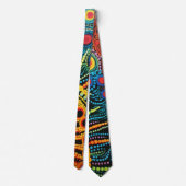 70s 60s Psychedelische Hippie Retro Hip Stropdas (Achterkant)