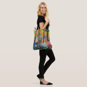 70s 60s Psychedelische Hippie Retro Hip Tote Bag (Op model)