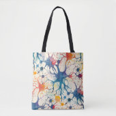 70s 60s Psychedelische Hippie Retro Hip Tote Bag (Voorkant)