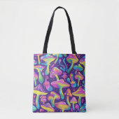 70s 60s Psychedelische Hippie Retro Hip Tote Bag (Voorkant)