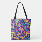 70s 60s Psychedelische Hippie Retro Hip Tote Bag (Achterkant)