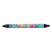 70s 60s Psychedelische Hippie Retro Hip Zwarte Inkt Pen (Voorkant)