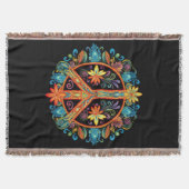 70s 60s Vredesteken Kleurrijk Deken (Voorkant)