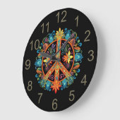 70s 60s Vredesteken Kleurrijk Grote Klok (Hoek)