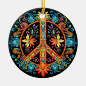 70s 60s Vredesteken Kleurrijk Keramisch Ornament (Voorkant)