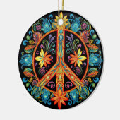 70s 60s Vredesteken Kleurrijk Keramisch Ornament (Links)