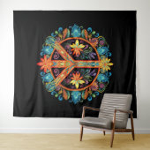 70s 60s Vredesteken Kleurrijk Wandkleed (In Situ (horizontaal))