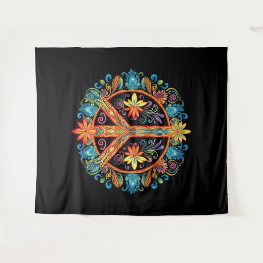 70s 60s Vredesteken Kleurrijk Wandkleed (Voorkant (horizontaal))