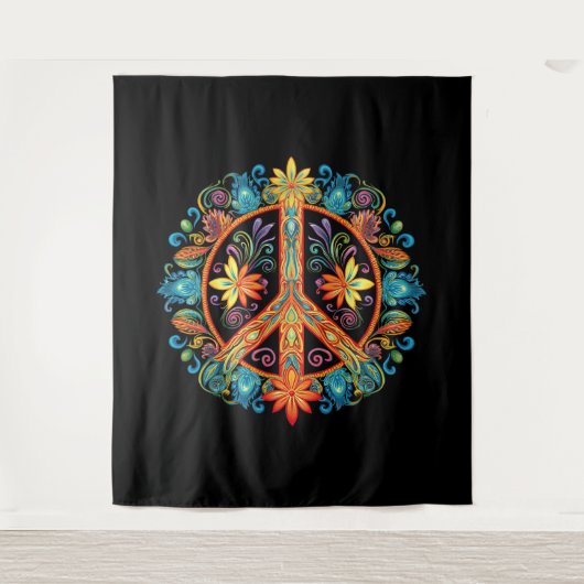 70s 60s Vredesteken Kleurrijk Wandkleed (Voorkant)