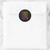 '70's 80's Disco Dansparty Retro Old Sch Ronde Sticker (Tas)