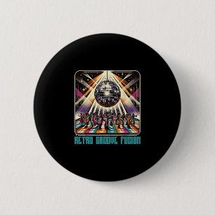 70s 80s Disco Retro Groove Fusion Funky Disc uit d Ronde Button 5,7 Cm