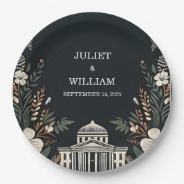 70s 80s Fast Bold Boho Courthouse Bruiloft Papieren Bordje