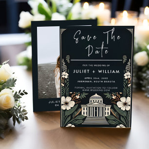 70s 80s Fast Bold Boho Courthouse Bruiloft Save The Date