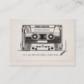 70s 80s Retro Huwelijkslied Verzoekkaartje Informatiekaartje (Voorkant)