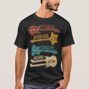 70S 80S Rockband Outfit Gitaar Cassetterecorder Fu T-shirt