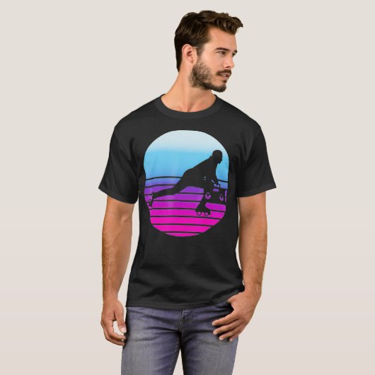 70s 80s Roller Schaatsen  Rolschaatsen T-shirt (Voorkant volledig)