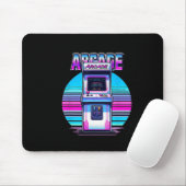 70s 90s Retro Arcade Video Game Old Sc Muismat (Met muis)