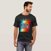 70s 90s  Retro Arcade Video Game Old Sc T-shirt (Voorkant volledig)