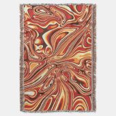 70s Abstract Retro Marble Liquid Design  Deken (Voorkant Verticaal)