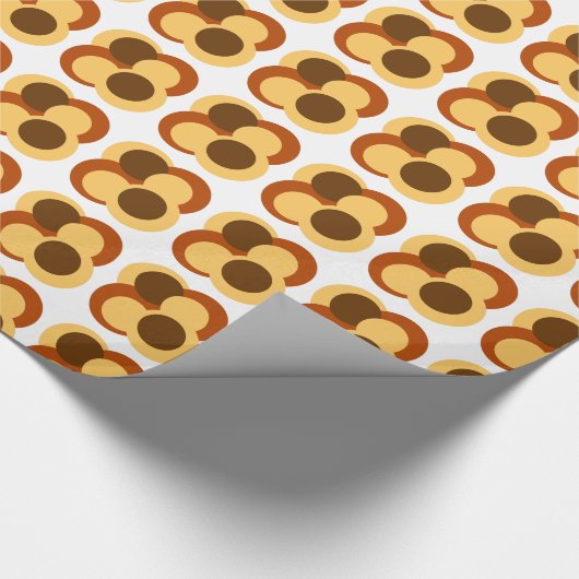 70s Abstracte Geometrische Cirkelvormen Cadeaupapier (Hoek)