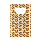 70s Abstracte Geometrische Cirkelvormen Creditkaart Flessenopener (Voorkant)