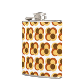 70s Abstracte Geometrische Cirkelvormen Heupfles (Links)