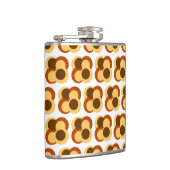 70s Abstracte Geometrische Cirkelvormen Heupfles (Rechts)