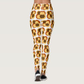 70s Abstracte Geometrische Cirkelvormen Leggings (Achterkant)