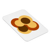 70s Abstracte Geometrische Cirkelvormen Magneet (Rechterzijde)