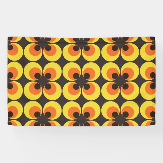 70s-achtergrond spandoek (Horizontaal)